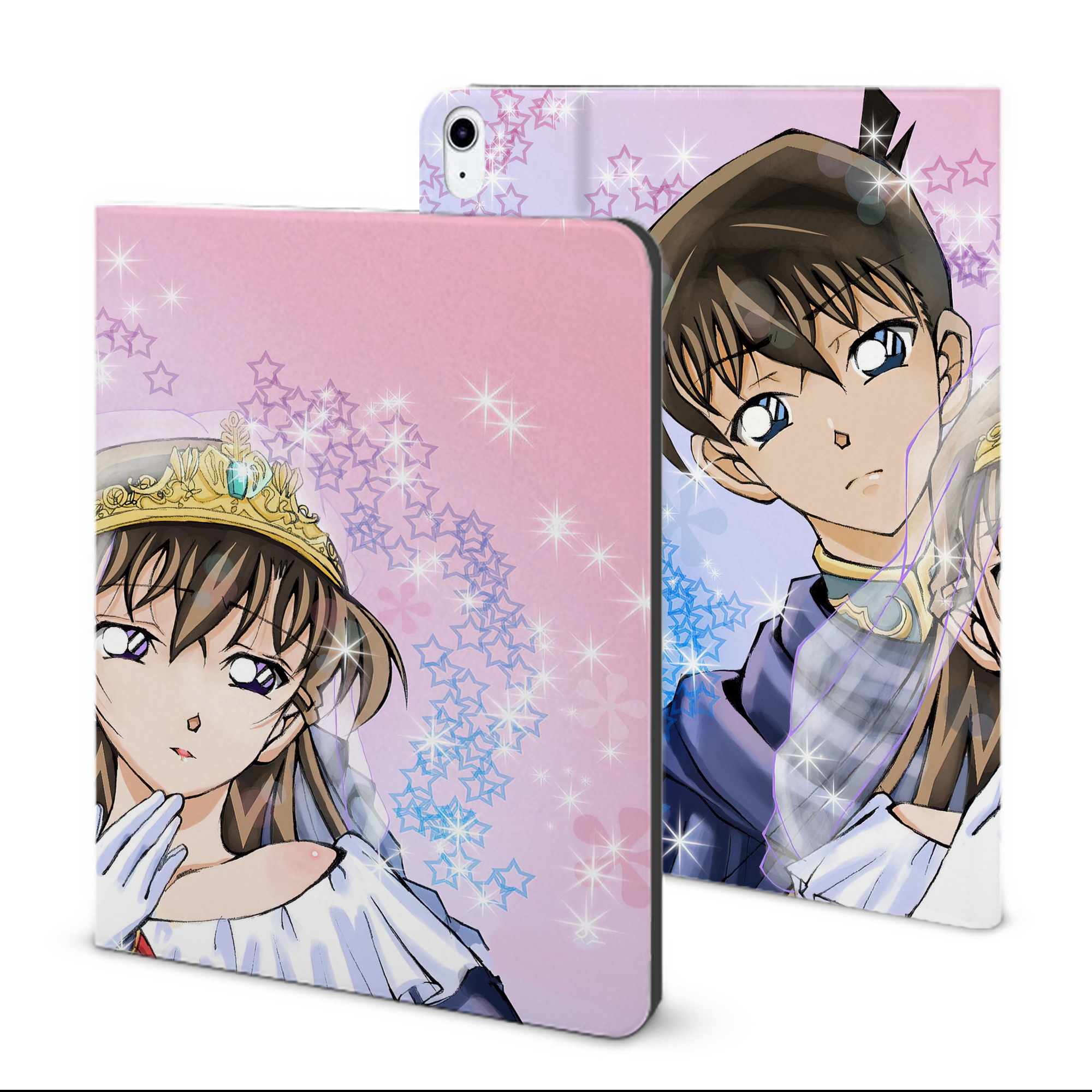 （画像用） 名探偵コナン Detective Conan IPad ケース ブック型 PUレザー TPU 耐衝撃 軽量 薄型 ペン収納なし 全面保護 IPad 各モデル対応
